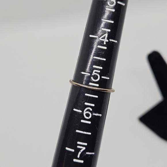 gold tone cat head cutout silhouette ring size 5.25 - Picture 2 of 3